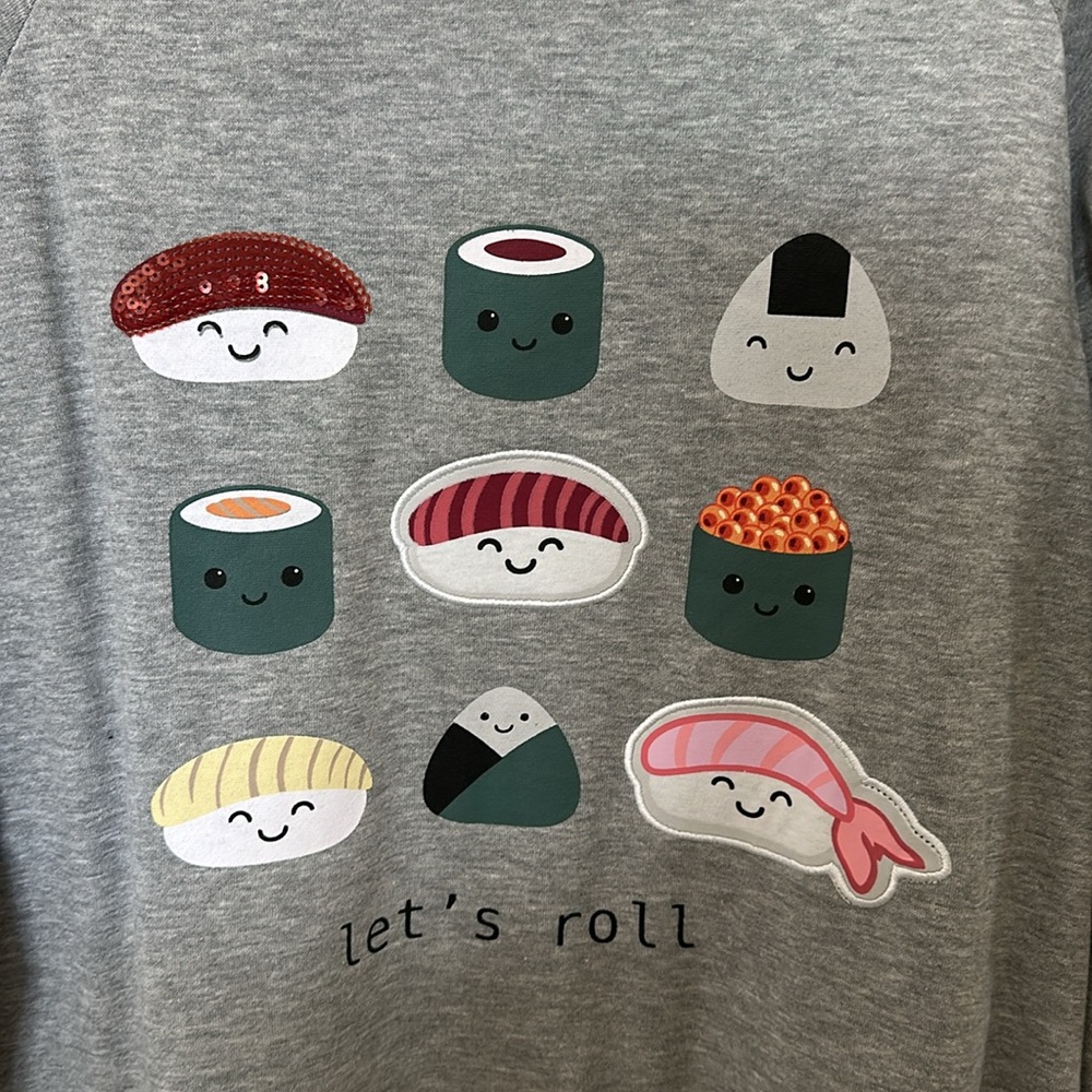 NWT Let’s Roll Sushi Sweatshirt - Picture 2 of 2